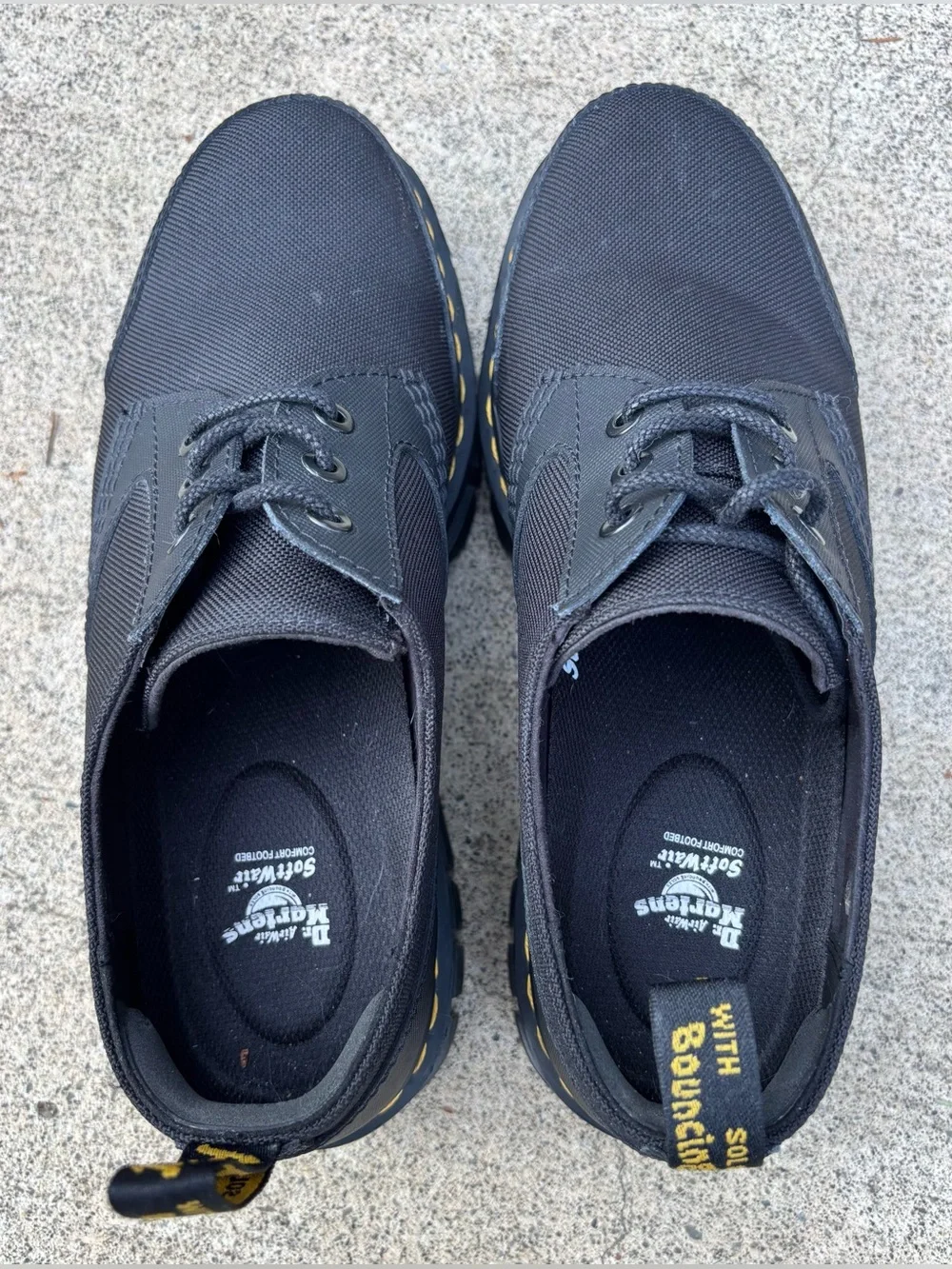 Dr. Martens Audrick 3I Black Platform Oxford Shoes Size 12